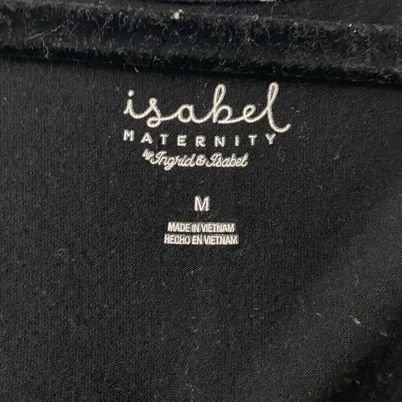 Black and cream maxi maternity dress - Picture 2 of 4